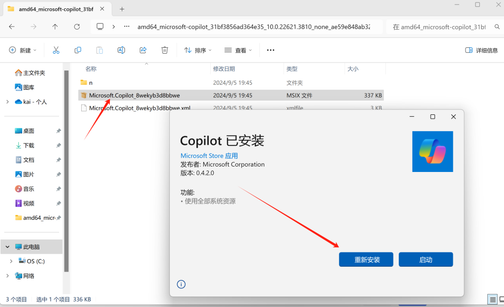 24年9月最新微软copilot国内Windows11强制开启使用教程方法插图3 24年9月最新微软copilot国内Windows11强制开启使用教程方法插图3